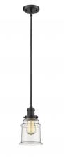 Innovations Lighting 201S-OB-G182 - Canton - 1 Light - 7 inch - Oil Rubbed Bronze - Stem Hung - Mini Pendant