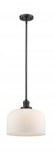 Innovations Lighting 201S-OB-G71-L - Bell - 1 Light - 12 inch - Oil Rubbed Bronze - Stem Hung - Mini Pendant