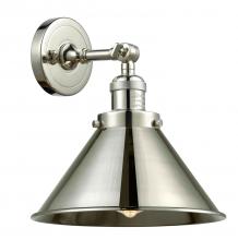 Innovations Lighting 203-PN-M10-PN-LED - Briarcliff - 1 Light - 10 inch - Polished Nickel - Sconce