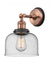 Innovations Lighting 203BP-ACBK-G74 - Bell - 1 Light - 8 inch - Antique Copper - Sconce