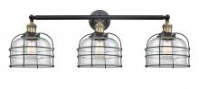 Innovations Lighting 205-BAB-S-G72-CE - Large Bell Cage 3 Light Bath Vanity Light