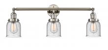 Innovations Lighting 205-PN-S-G54 - Small Bell 3 Light Bath Vanity Light