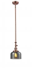 Innovations Lighting 206-AC-G73 - Bell - 1 Light - 8 inch - Antique Copper - Stem Hung - Mini Pendant