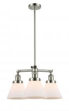 Innovations Lighting 207-PN-G41 - Cone - 3 Light - 22 inch - Polished Nickel - Stem Hung - Chandelier