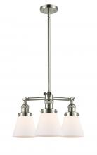 Innovations Lighting 207-PN-G61 - Cone - 3 Light - 19 inch - Polished Nickel - Stem Hung - Chandelier