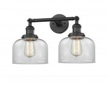 Innovations Lighting 208-BK-G72 - Bell - 2 Light - 19 inch - Matte Black - Adjustable Bath Vanity Light