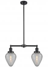 Innovations Lighting 209-OB-G165 - Geneseo - 2 Light - 21 inch - Oil Rubbed Bronze - Stem Hung - Island Light