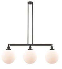 Innovations Lighting 213-OB-G201-10 - Beacon - 3 Light - 42 inch - Oil Rubbed Bronze - Stem Hung - Island Light