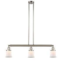 Innovations Lighting 213-PN-G181S - Canton - 3 Light - 39 inch - Polished Nickel - Stem Hung - Island Light