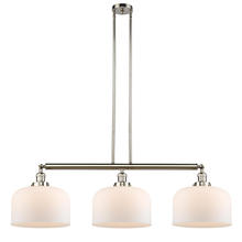 Innovations Lighting 213-PN-G71-L - Bell - 3 Light - 42 inch - Polished Nickel - Stem Hung - Island Light