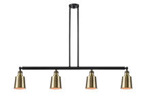 Innovations Lighting 214-BAB-M9-AB-LED - Addison - 4 Light - 50 inch - Black Antique Brass - Stem Hung - Island Light