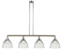 Innovations Lighting 214-PN-G222-LED - Seneca Falls - 4 Light - 51 inch - Polished Nickel - Stem Hung - Island Light