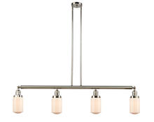 Innovations Lighting 214-PN-G311-LED - Dover - 4 Light - 49 inch - Polished Nickel - Stem Hung - Island Light