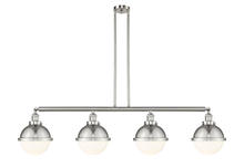 Innovations Lighting 214-SN-HFS-81-SN-LED - Hampden - 4 Light - 54 inch - Brushed Satin Nickel - Stem Hung - Island Light