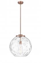 Innovations Lighting 221-1S-AC-G1215-16 - Athens Water Glass - 1 Light - 16 inch - Antique Copper - Cord hung - Pendant