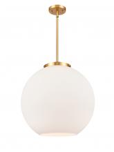 Innovations Lighting 221-1S-SG-G121-18 - Athens - 1 Light - 18 inch - Satin Gold - Cord hung - Pendant