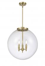 Innovations Lighting 221-3S-AB-G202-18-LED - Beacon - 3 Light - 18 inch - Antique Brass - Cord hung - Pendant