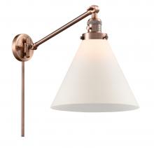 Innovations Lighting 237-AC-G41-L - Cone - 1 Light - 12 inch - Antique Copper - Swing Arm