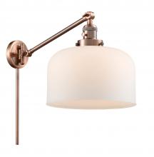 Innovations Lighting 237-AC-G71-L - Bell - 1 Light - 12 inch - Antique Copper - Swing Arm