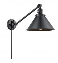 Innovations Lighting 237-BK-M10-BK-LED - Briarcliff - 1 Light - 10 inch - Matte Black - Swing Arm