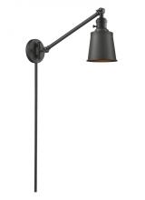 Innovations Lighting 237-BAB-M9-BK - Addison - 1 Light - 8 inch - Black Antique Brass - Swing Arm