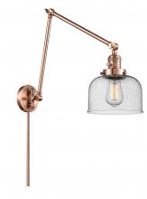 Innovations Lighting 238-AC-G74 - Bell - 1 Light - 8 inch - Antique Copper - Swing Arm