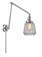 Innovations Lighting 238-PC-G142 - Chatham - 1 Light - 8 inch - Polished Chrome - Swing Arm