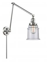 Innovations Lighting 238-PC-G184 - Canton - 1 Light - 6 inch - Polished Chrome - Swing Arm