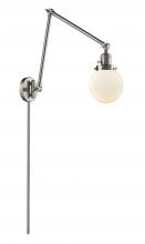 Innovations Lighting 238-SN-G201-6 - Beacon - 1 Light - 6 inch - Brushed Satin Nickel - Swing Arm