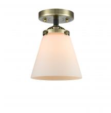 Innovations Lighting 284-1C-BAB-G61 - Cone - 1 Light - 6 inch - Black Antique Brass - Semi-Flush Mount