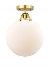 Innovations Lighting 288-1C-SG-G201-10 - Beacon - 1 Light - 10 inch - Satin Gold - Semi-Flush Mount