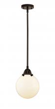 Innovations Lighting 288-1S-OB-G201-8 - Beacon - 1 Light - 8 inch - Oil Rubbed Bronze - Cord hung - Mini Pendant