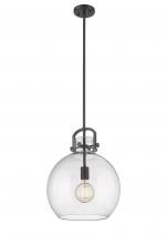 Innovations Lighting 410-1SL-BK-G410-14SDY - Newton Sphere - 1 Light - 14 inch - Matte Black - Pendant