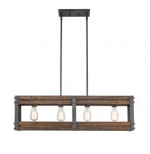 Innovations Lighting 435-4I-AG - Austin - 4 Light - 36 inch - Aged Gun Metal - Cord hung - Island Light