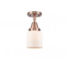 Innovations Lighting 447-1C-AC-G51 - Bell - 1 Light - 5 inch - Antique Copper - Flush Mount