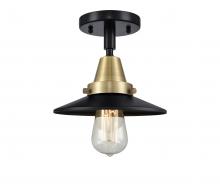 Innovations Lighting 447-1C-BAB-M6 - Railroad - 1 Light - 8 inch - Black Antique Brass - Flush Mount