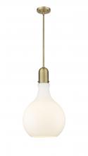 Innovations Lighting 492-1S-BB-G581-14 - Amherst - 1 Light - 14 inch - Brushed Brass - Stem hung - Pendant