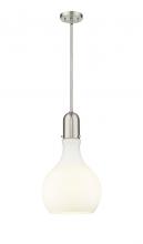 Innovations Lighting 492-1S-SN-G581-12 - Amherst - 1 Light - 12 inch - Brushed Satin Nickel - Stem hung - Mini Pendant