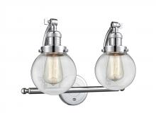 Innovations Lighting 515-2W-PC-G202-6 - Beacon - 2 Light - 16 inch - Polished Chrome - Adjustable Bath Vanity Light