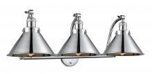 Innovations Lighting 515-3W-PC-M10-PC-LED - Briarcliff - 3 Light - 28 inch - Polished Chrome - Bath Vanity Light