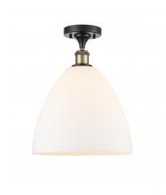 Innovations Lighting 516-1C-BAB-GBD-121 - Bristol - 1 Light - 12 inch - Black Antique Brass - Semi-Flush Mount