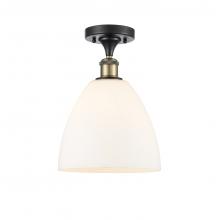 Innovations Lighting 516-1C-BAB-GBD-91 - Bristol - 1 Light - 9 inch - Black Antique Brass - Semi-Flush Mount