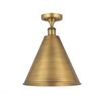 Innovations Lighting 516-1C-BB-MBC-16-BB - Berkshire - 1 Light - 16 inch - Brushed Brass - Semi-Flush Mount