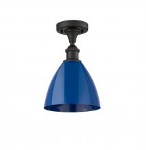 Innovations Lighting 516-1C-OB-MBD-75-BL - Plymouth - 1 Light - 8 inch - Oil Rubbed Bronze - Semi-Flush Mount