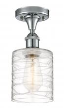 Innovations Lighting 516-1C-PC-G1113 - Cobbleskill - 1 Light - 5 inch - Polished Chrome - Semi-Flush Mount