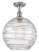 Innovations Lighting 516-1C-PC-G1213-12 - Athens Deco Swirl - 1 Light - 12 inch - Polished Chrome - Semi-Flush Mount