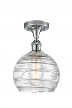 Innovations Lighting 516-1C-PC-G1213-8 - Athens Deco Swirl - 1 Light - 8 inch - Polished Chrome - Semi-Flush Mount