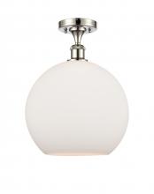 Innovations Lighting 516-1C-PN-G121-12 - Athens - 1 Light - 12 inch - Polished Nickel - Semi-Flush Mount