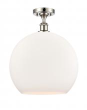 Innovations Lighting 516-1C-PN-G121-14 - Athens - 1 Light - 14 inch - Polished Nickel - Semi-Flush Mount