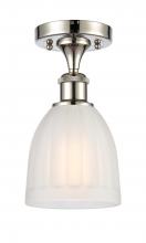 Innovations Lighting 516-1C-PN-G441 - Brookfield - 1 Light - 6 inch - Polished Nickel - Semi-Flush Mount